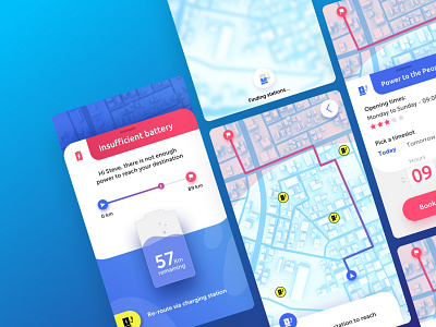 Concept for electric vehicle app