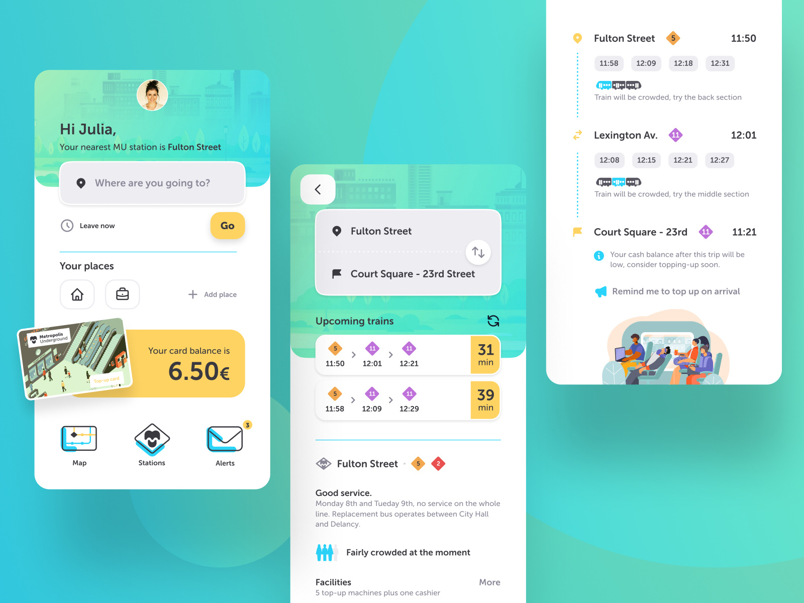 Underground app concept by Gabriel on Dribbble