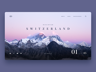 Website Concept app design figma graphic design illustration inspirations mountains typography ui ux web design website