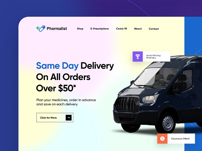 Pharmalist E-commerce Landing Page