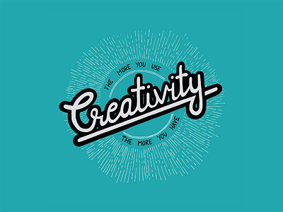 Creativity handlettered handlettering quote