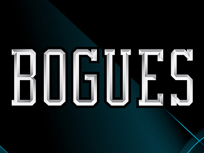 bogues - stylized type