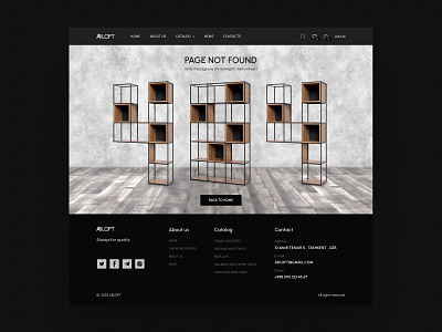 ABLOFT - loft style furniture website design