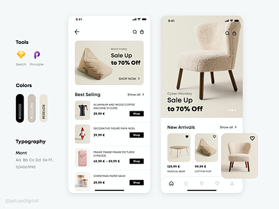 Zara Home design eccomerce furniture jetup jetup digital mobile app new arrival shop sketch ui ux zara zarahome