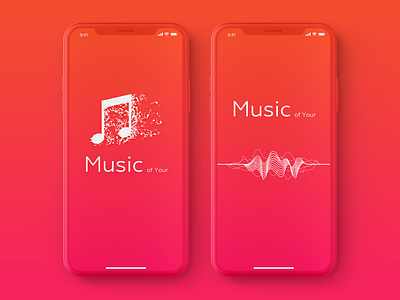 Splash Screen Music app design ios iphone jetup jetup digital mobile music ui ux