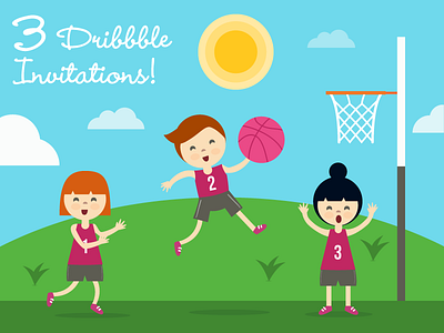 3 Dribbble Invites draft dribbble free freebie giveaway invitation invite riffux