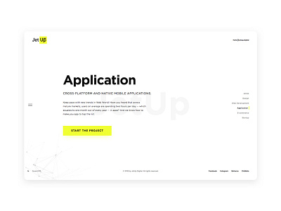 JetUp Digital applications design digital ecommerce freshdesign jetup limedesign mobileapp startups webdesign webdevelopment webstudio