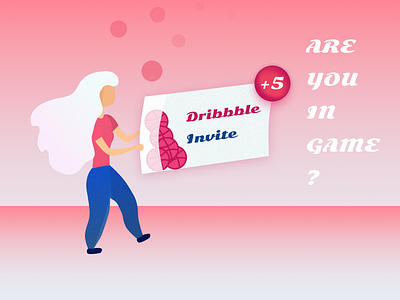 Dribbble Invites brand characters couples design dribbble hello hi illustration invite invites