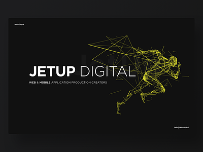 Jetup Digital Black company design designer desktop home jetup mobile app presentation ui ux webdesign website