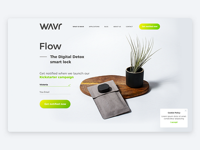 WAVR Landing company design designer desktop home jetup jetup digital landing typography ui ux webdesign website