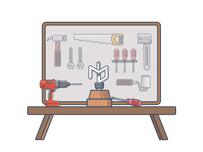 Working table illustration