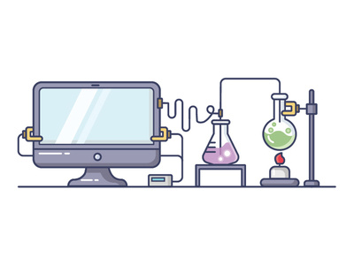 Chemistry experiment illustration