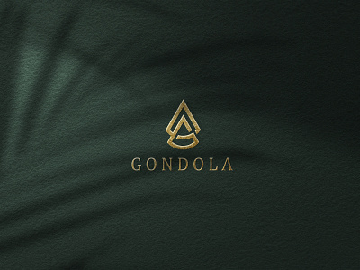 Gondola Logo on Mockup branding design ethnic hotel illustration logo luxury tropical vector