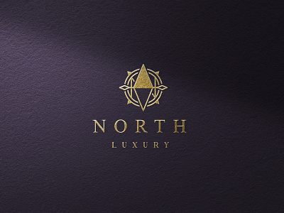 North Logo on Mockup branding compass design ethnic illustration logo north vector