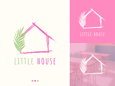 Little House Logo branding design ethnic illustration kawaii logo luxury pastel typography vector