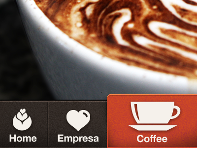 Coffee app app coffee design menu mobile web