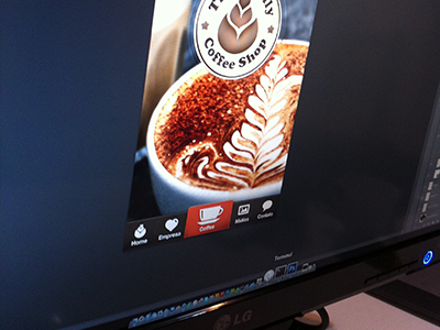 Coffee Mobile coffee design latte mobile uidesign web