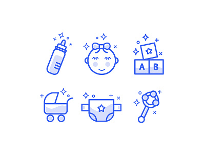 Icons for the site design icons illustration vector