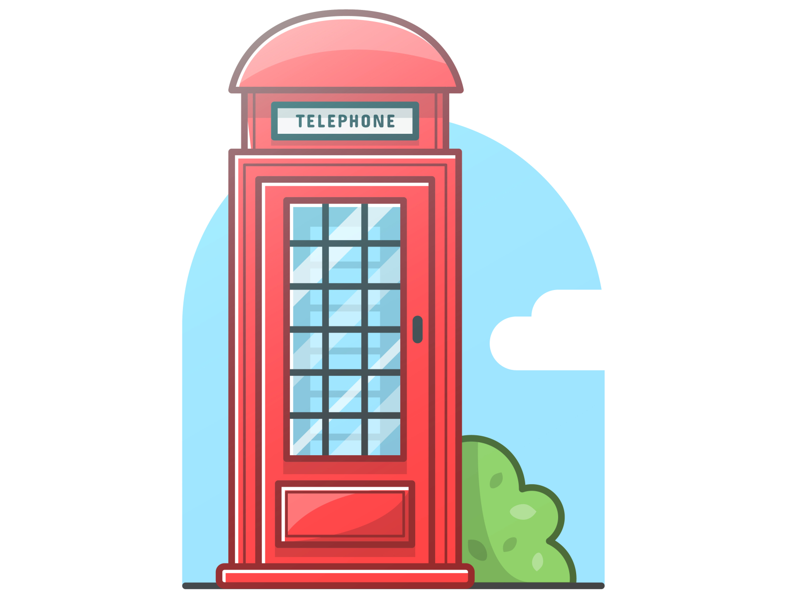 British Telephone Booth Vector Illustration Stock Vector Image & Art - Alamy
