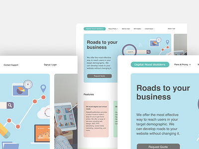 DigitalRoadBuilders, Landing Page #7