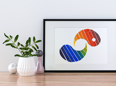 Color Wheel (reimagined with Yin-Yang) 2d branding color colorwheel design figma illustration logo product product design ui