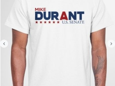 Mike Durant For Senate t shirt design graphic design