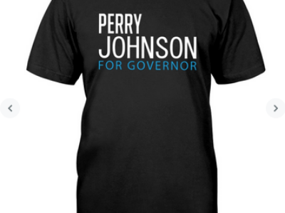 Perry Johnson For Governor t shirt animation branding graphic design illustration