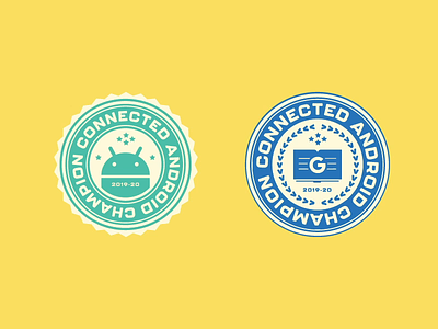 Android Champion Stickers branding design flat icon illustration vector