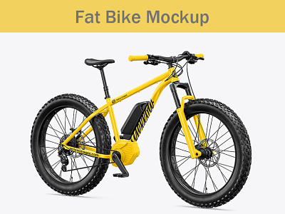 Fat Bike Mockup branding design hybrid illustration logo mockup