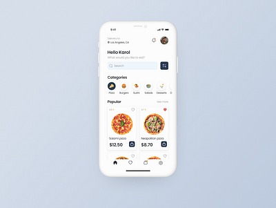 Food delivery app design app daily ui dailyui design ui