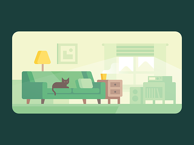 Credit Karma: Relaxing at Home afternoon cat coffee couch home house living room room sofa