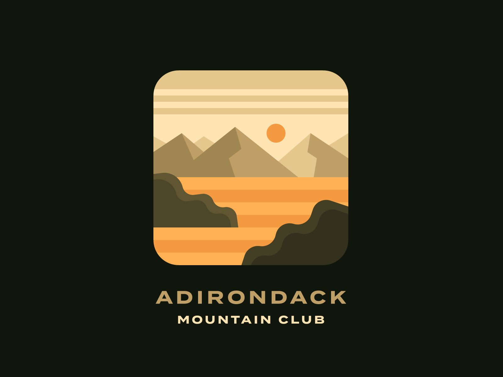 Mountain club. Mountain Club Otago logo.