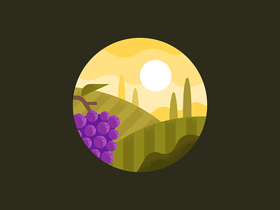 Vineyard farm forest grapes hills italy landscape sunset tuscany vineyard wine