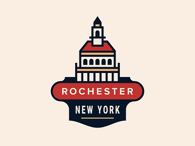 Rochester Badge badge illustration new york rochester