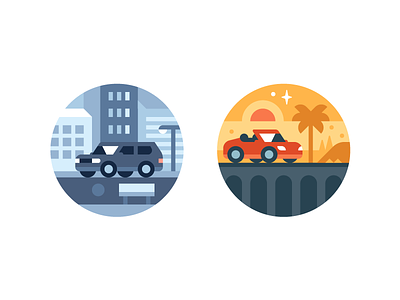 Car Icons (3 and 4) cars icons illustration