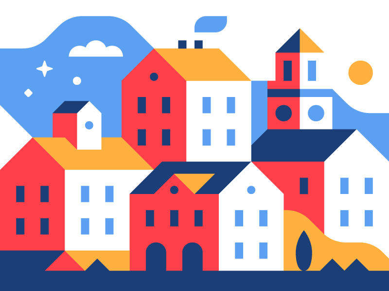 Happy Town by Alex Pasquarella on Dribbble