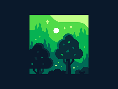 Little Forest forest illustration landscape