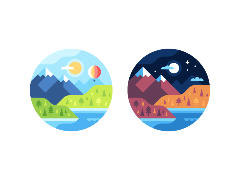 Mountain Watch Face Backgrounds landscape illustration smartwatch watch face mountains