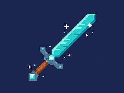 Diamond Sword diamond sword illustration minecraft sword