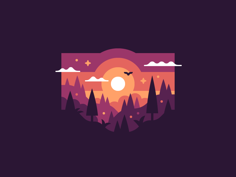 Little Forest by Alex Pasquarella on Dribbble