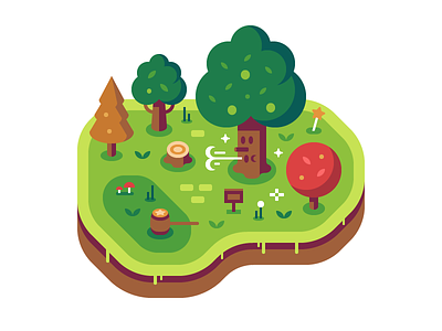 Whispy Woods - Discord Overworld Snippets discord forest illustration king deedeedee kirby nintendo whispy woods