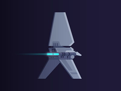 Lambda-Class T-4a Imperial Shuttle illustration imperial shuttle lambda lambda shuttle may the fourth spaceship star wars