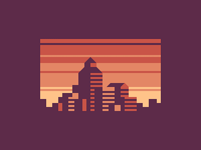 City city skyline sunset