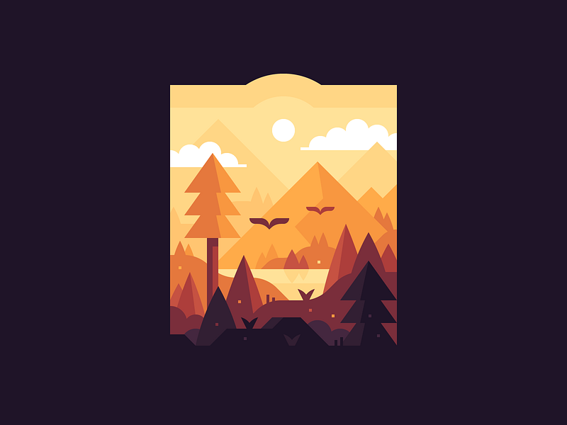 Mountains by Alex Pasquarella for Canopy on Dribbble