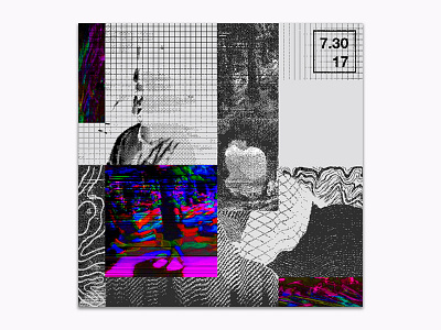 Experiment 2 abstract album art album cover bitmap digital glitch glitch art gradient poster vhs