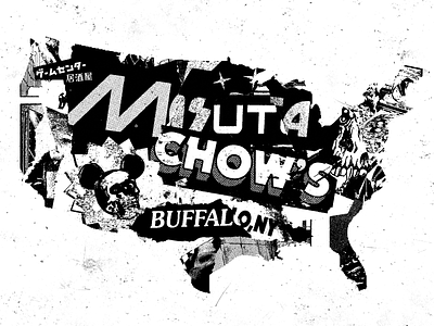 Misuta Chows T Shirt Design 716 barcade buffalo ny collage grunge hardcore flyer manga merch design misuta chows psychedelic punk punk music punks t shirt design typography