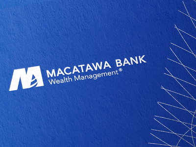 Macatawa Bank Wealth Management Branding adobe illustrator adobe photoshop bank branding banking blue blue branding branding brochure design business card design finance financial branding folder design illustrator metallic ink print process sell sheet design soft touch finish specialty print stationary wealth management