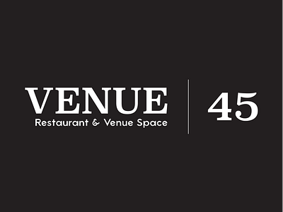 Venue 45 | Logo brand brand strategy branding illustrator logo midgard creative serif logo vector