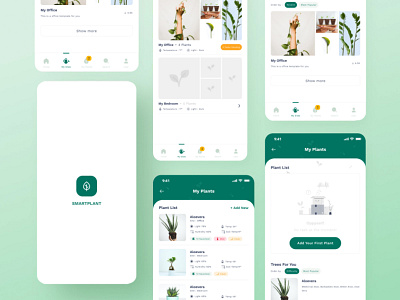 Plant app design app design landing page mobile app plant plant app plantcare ui uiux