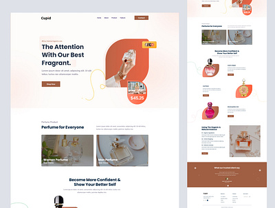 Perfume Store website agency design ecommerce homepage landing page minimal perfume shop web design website